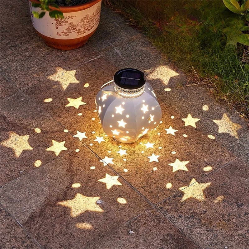Halo Outdoor Lighting - Projektor Ogrodowy w Kształcie Gwiazdy, Wiszące