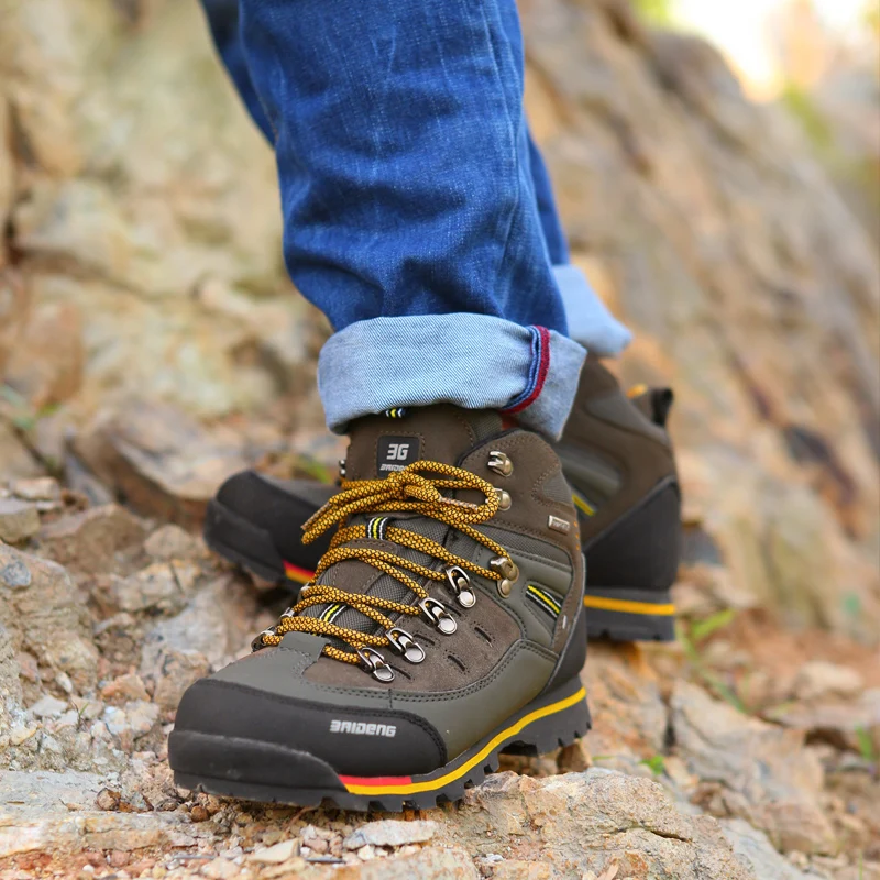 Outdoor Lighting High Quality - Wysokiej jakości męskie buty trekkingowe, wysokie,