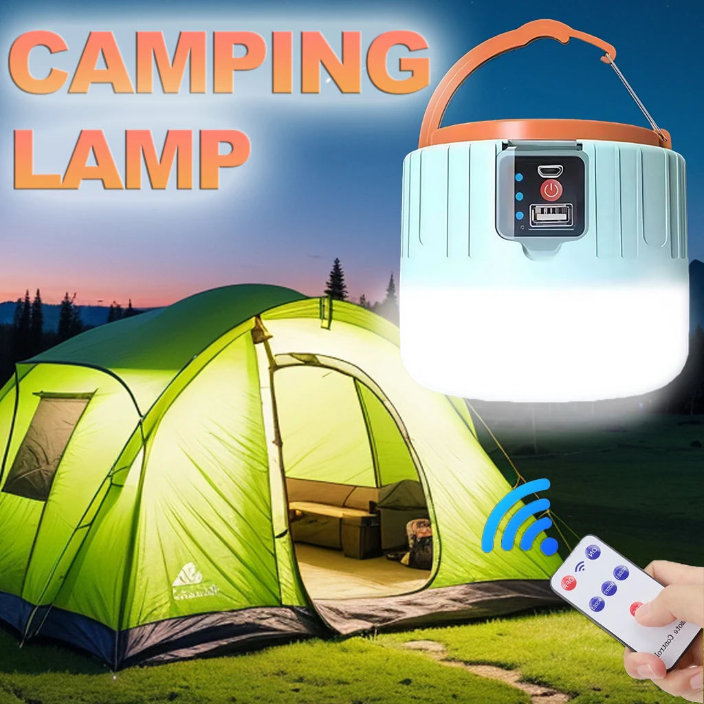Outdoor Lighting Lanterns - Solarna latarnia kempingowa, ładowalna, przenośna lampa
