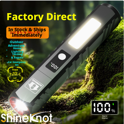 Outdoor Lighting The Range - Latarka SHINEKNOT Mocne Światło Ładowana Zewnętrzna