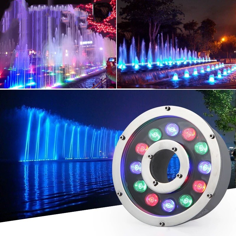 Outdoor Lighting Around Pool - Lampy fontannowe LED RGB 12V 24V