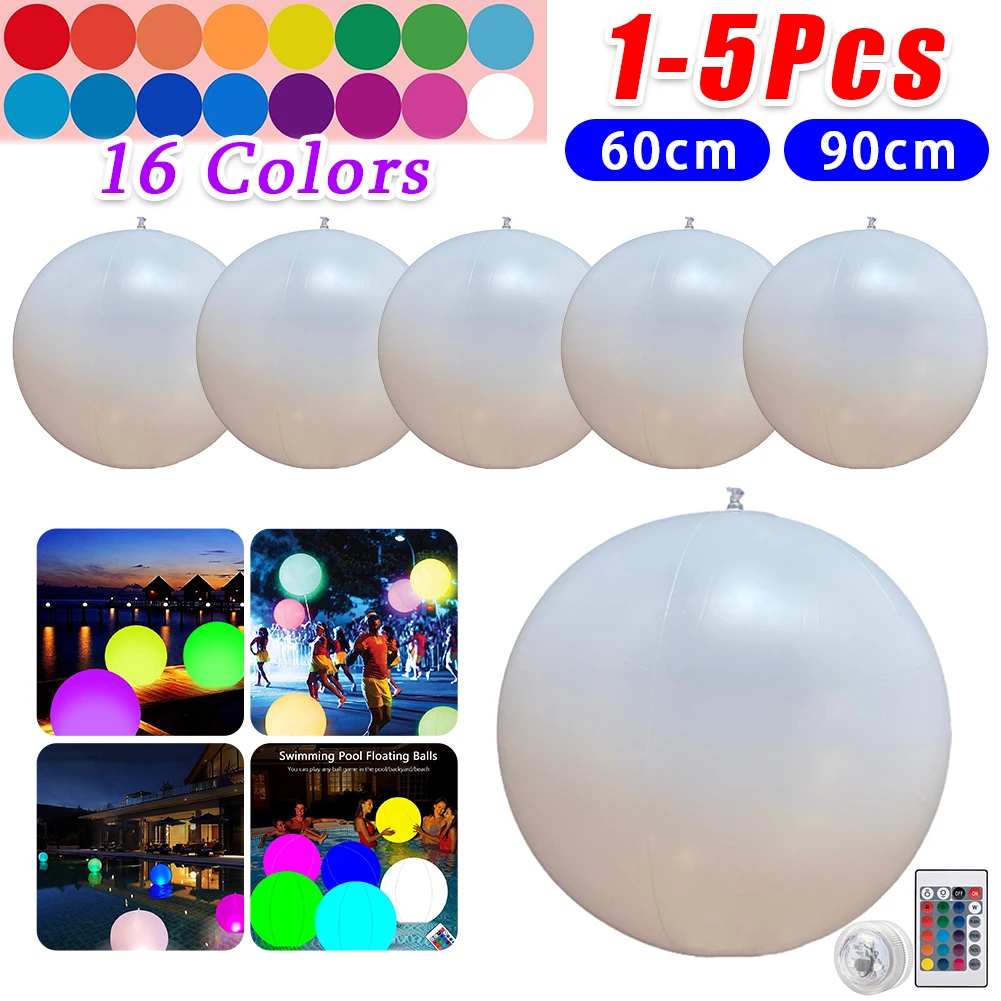 Outdoor Lighting Around Pool - 1-5 szt. 60/90CM pływające oświetlenie basenu