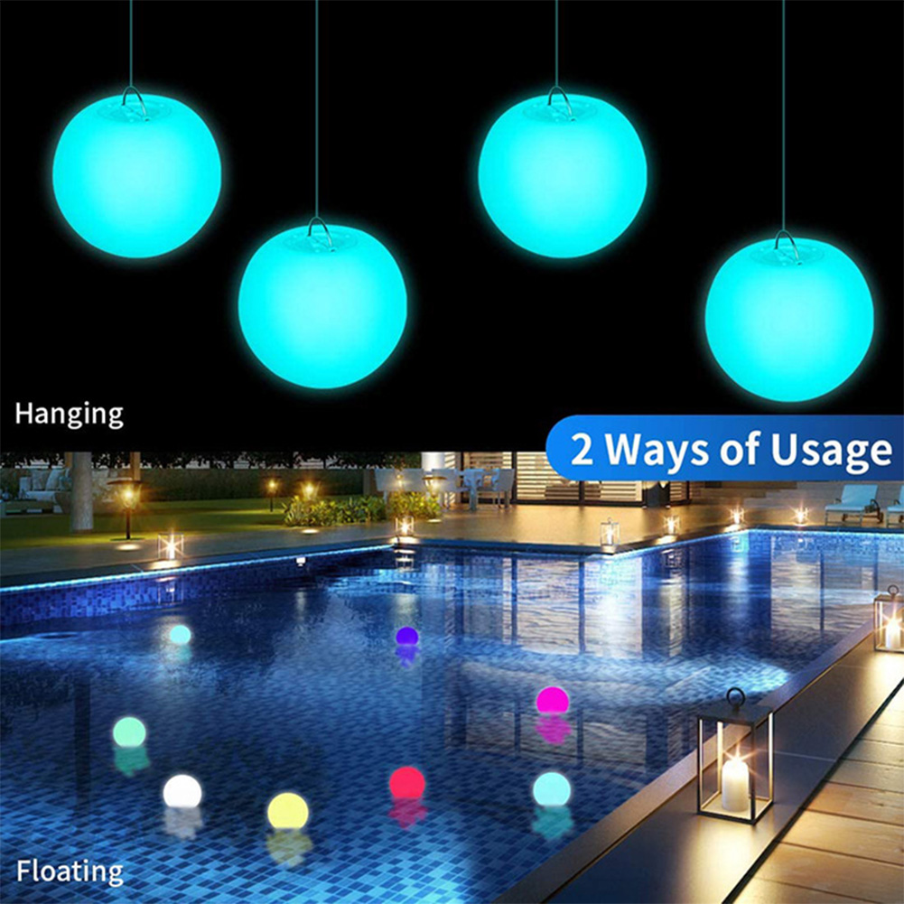 Outdoor Lighting Around Pool - Świecąca kula LED, lampka nocna, zdalnie