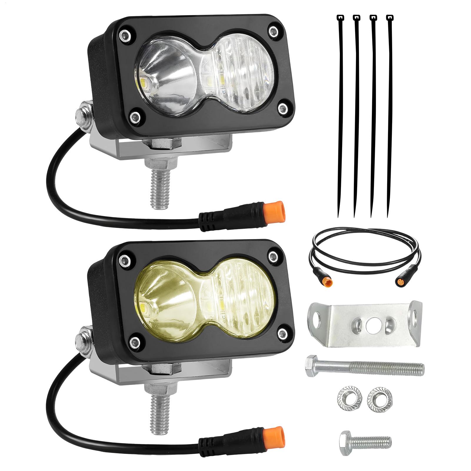 Outdoor Lighting Yellow - Reflektor LED 3-calowy do motocykla Q20,
