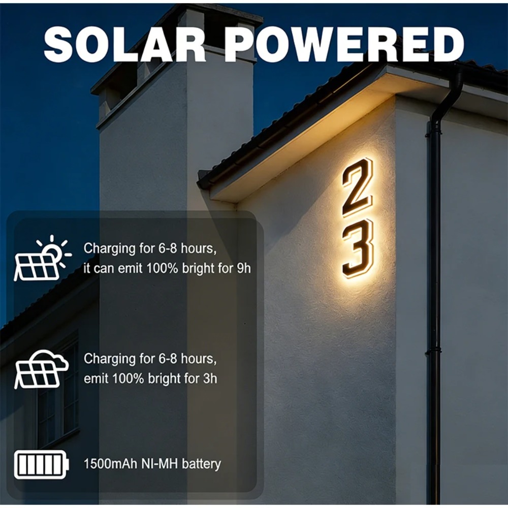 Solarna tabliczka z numerem do – Outdoor Lighting For Front Of House recenzja i cena