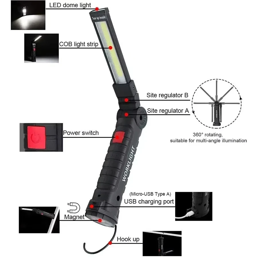 Akumulatorowa magnetyczna lamp – Outdoor Lighting Lanterns recenzja i cena