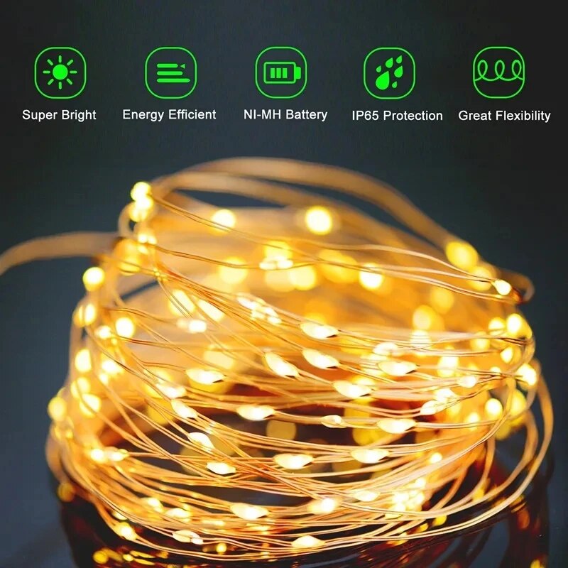 100-LED wróżka słoneczna wodoo – Halo Outdoor Lighting recenzja i cena
