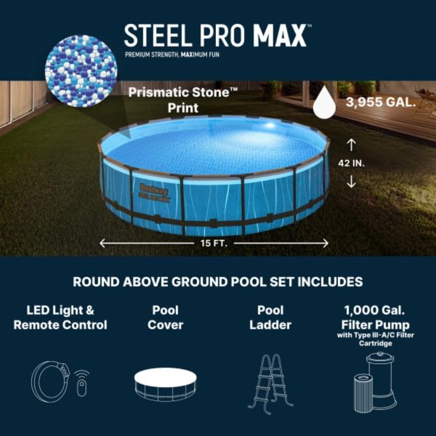 Basen naziemny 4,57 m x 1,07 m – Outdoor Lighting Around Pool recenzja i cena