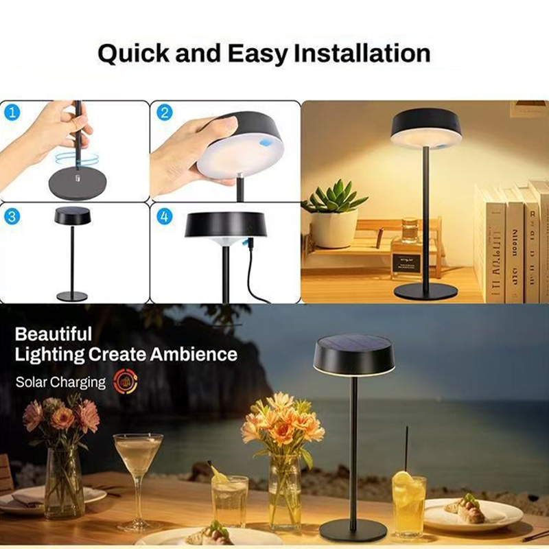 Solarna Lampa Stołowa Ściemnia – Halo Outdoor Lighting recenzja i cena